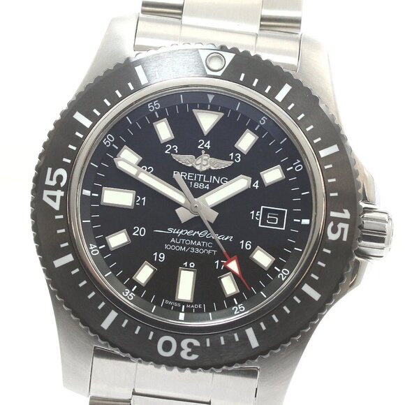 BREITLING Super Ocean 44 Special Y17393 Date Black Dial Automatic Men's_868912 - Picture 1 of 6